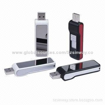 LED USB Flash Drive, 128MB-32GB, with Customized Logo